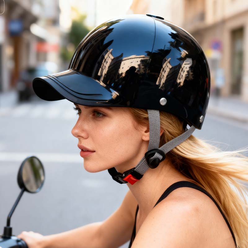 Unisex baseball sapka stílusú motoros sisak