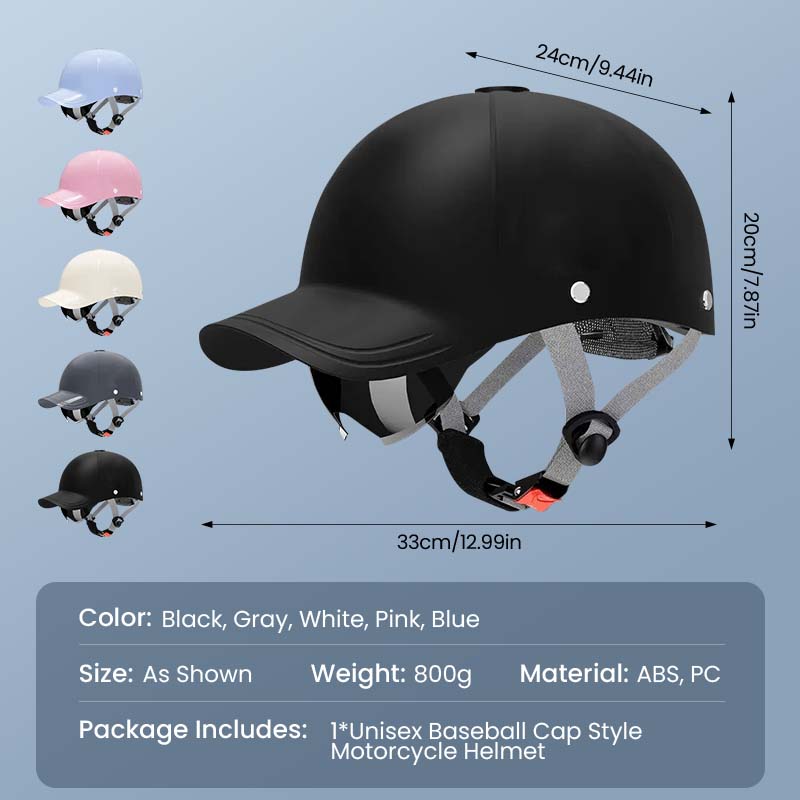 Unisex baseball sapka stílusú motoros sisak
