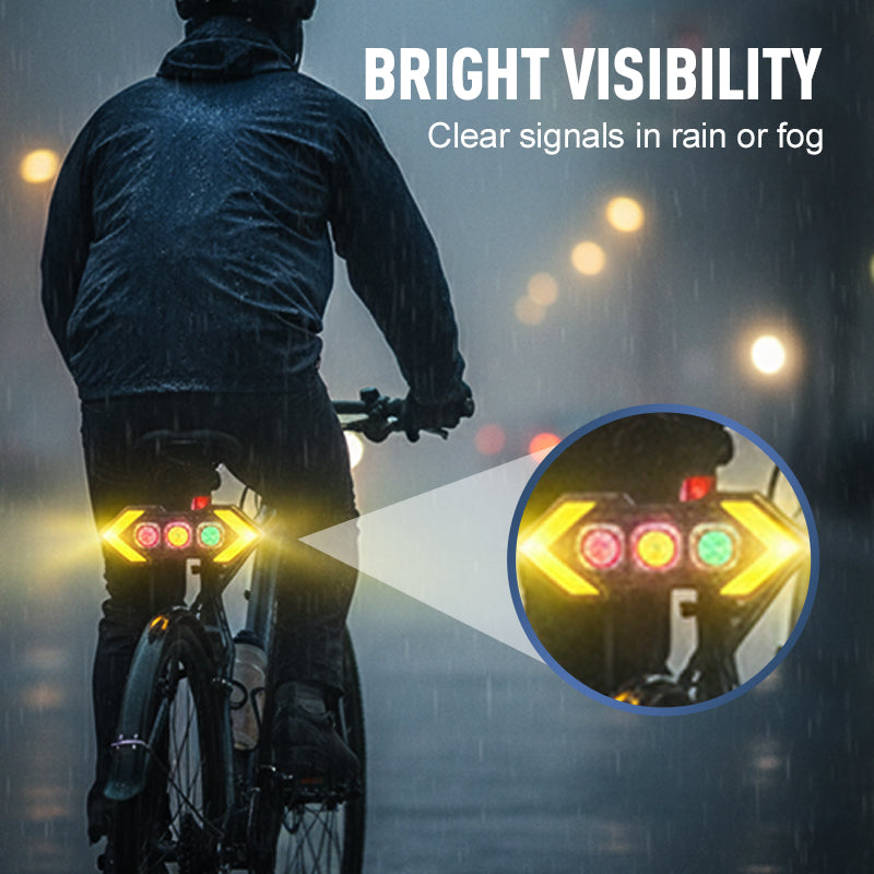 🚲Vezeték nélküli kerékpár irányjelző hátsó lámpa készlet