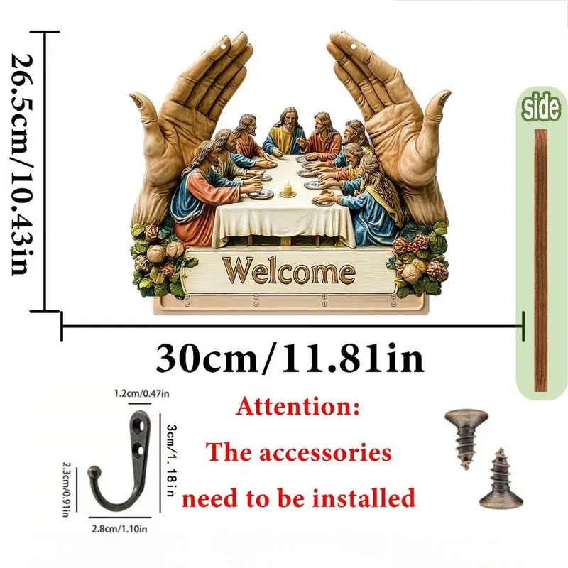 đ„âšDekoratĂv fa falra szerelhetĆ kulcstartĂł