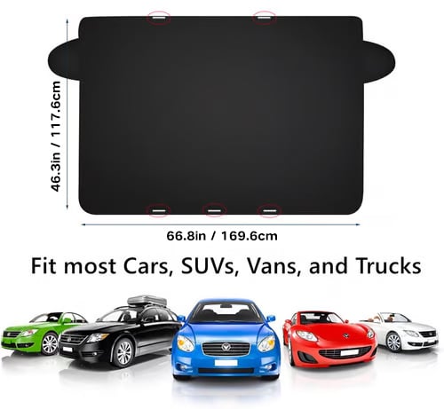 ⏰2025-ös továbbfejlesztett mágneses hótakaró autó szélvédőhöz