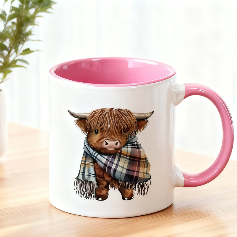 Highland Cow Ceramic Coffee Mug