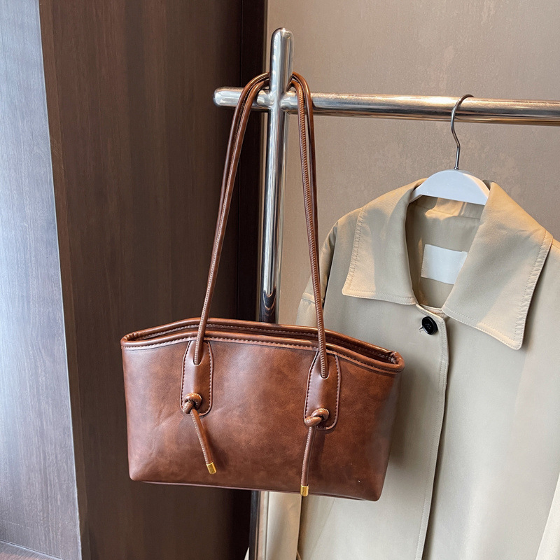 👜Vintage PU bőr válltáska nőknek – klasszikus, elegáns mindennapi kézitáska