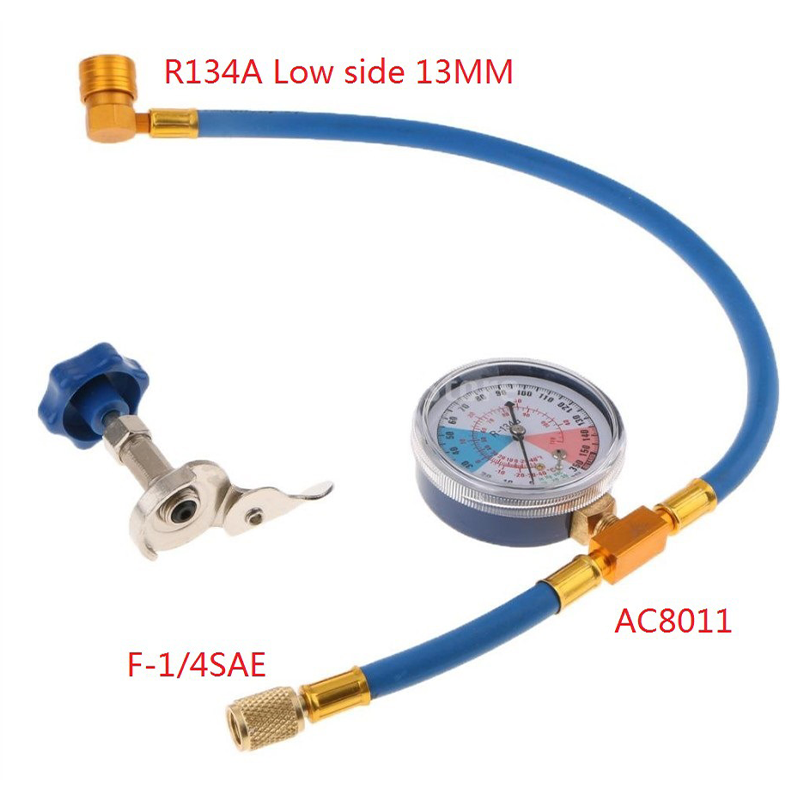đđ§R134a AC hƱtĆközeg-töltĆtömlĆ nyomĂĄsmĂ©rĆvel