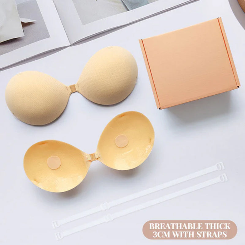 【1+1 ingyen】👗✨ Női légáteresztő, láthatatlan push-up tapadós melltartó betét 💖