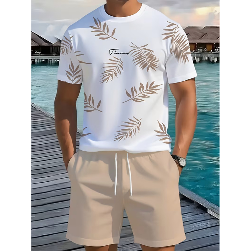 🌴 Prémium férfi nyári mintás kétrészes szett