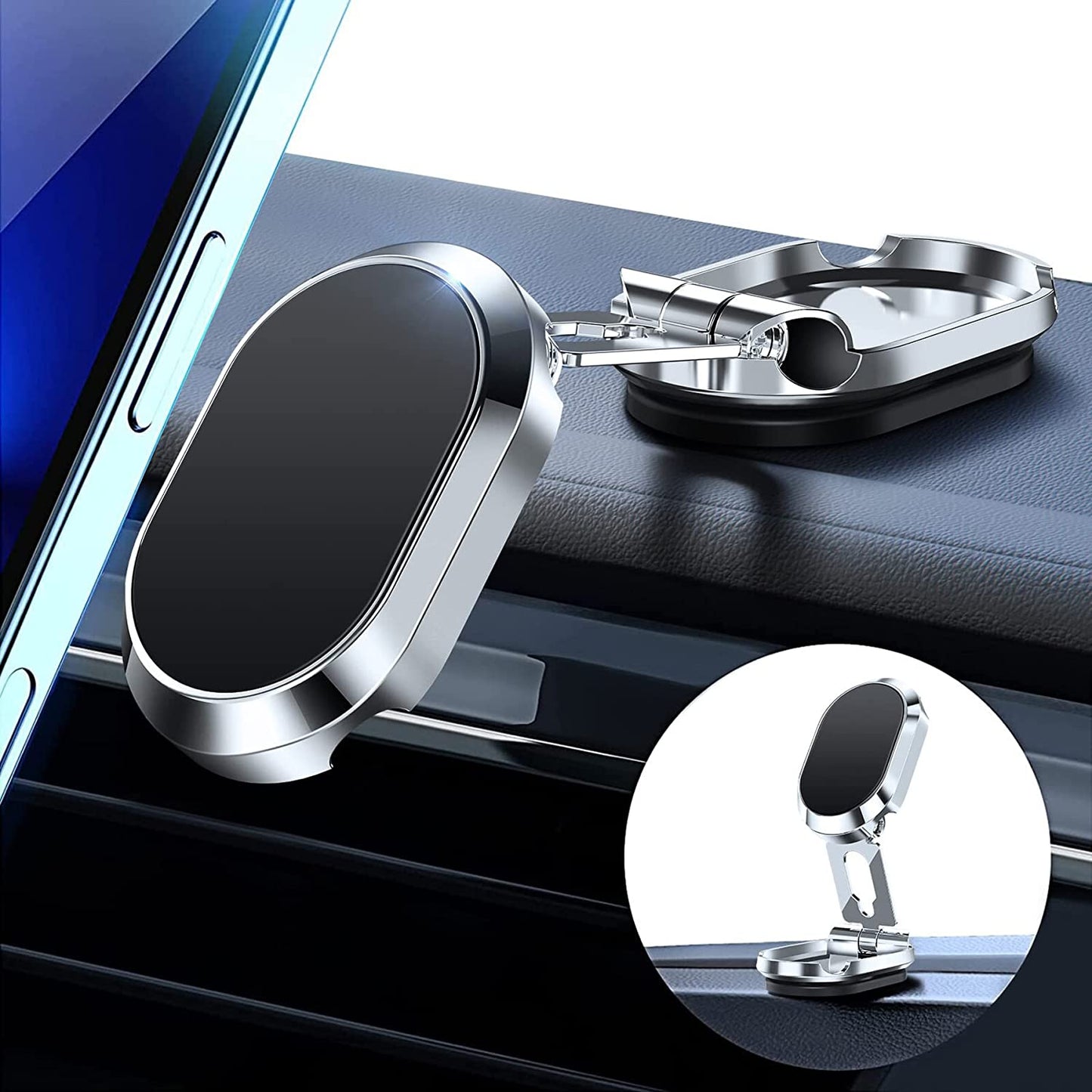 Alloy összecsukható mágneses autós telefontartó