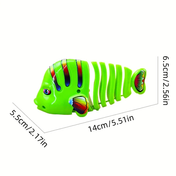 Műanyag felhúzható Wiggle Fish játékok