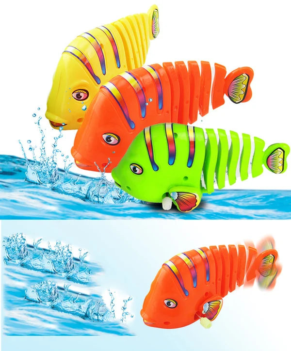 Műanyag felhúzható Wiggle Fish játékok