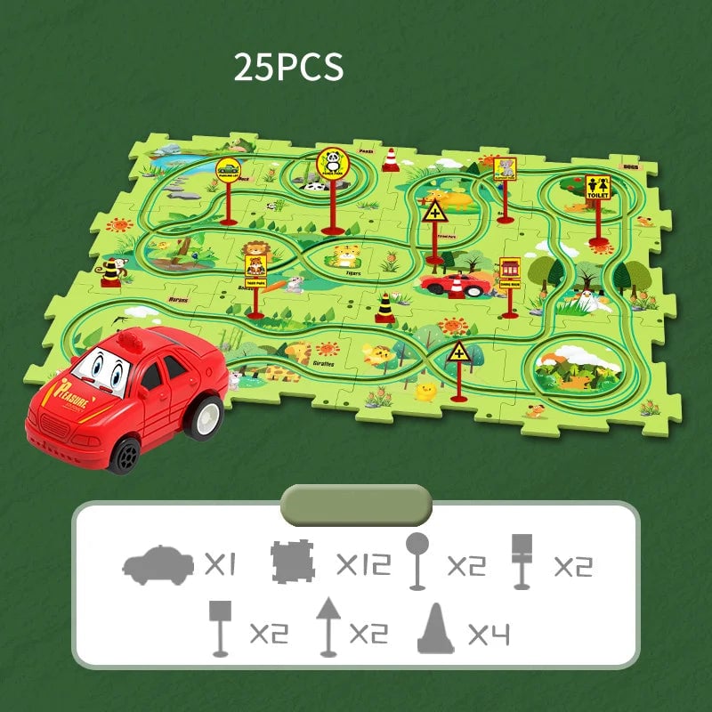 🎅Xmas Hot Sales - 49% OFF🔥Gyermek oktatási puzzle pálya autó játékkészlet