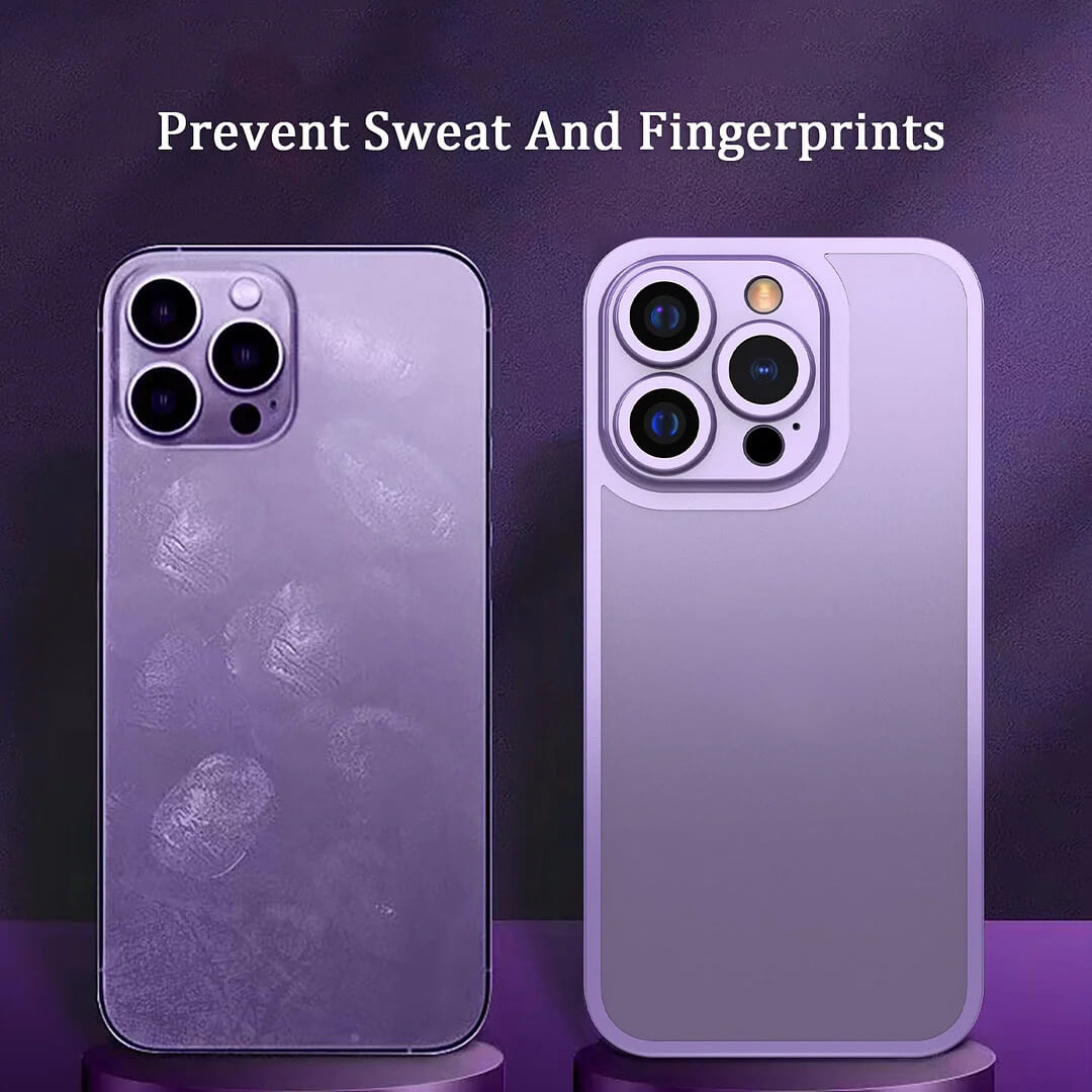 Az iPhone 13/14 Titán ötvözet kétoldalas üveg Mindenre kiterjedő telefon tok