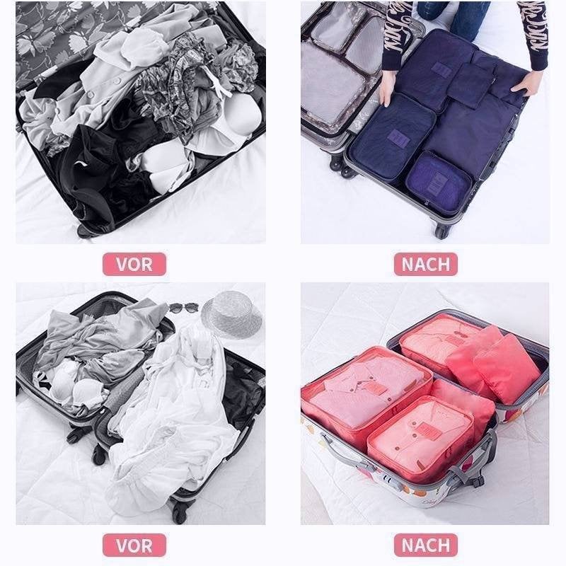 ✈6 darab hordozható poggyász csomagoló kocka🧳