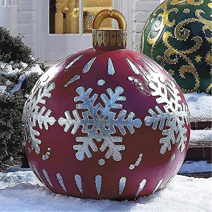 🔥Vásárlás 2 kap 1 ingyen🎄Korai karácsonyi eladó-kültéri karácsonyi PVC felfújható díszített labda-3