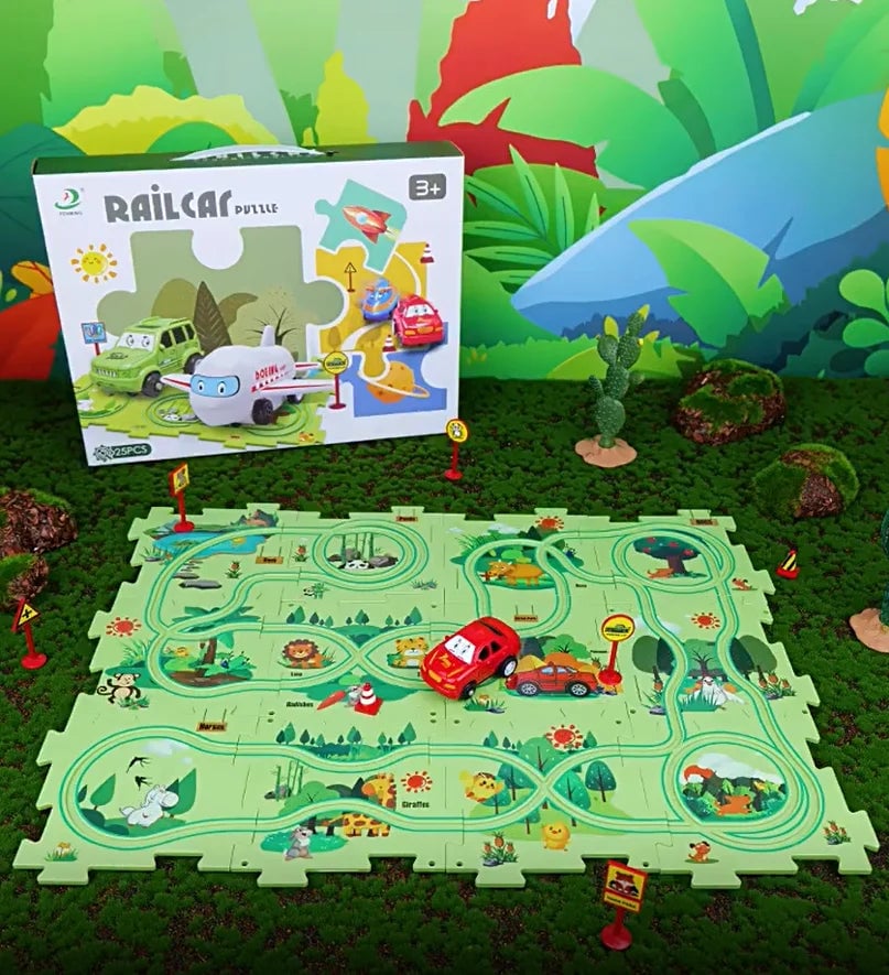 🎅Xmas Hot Sales - 49% OFF🔥Gyermek oktatási puzzle pálya autó játékkészlet