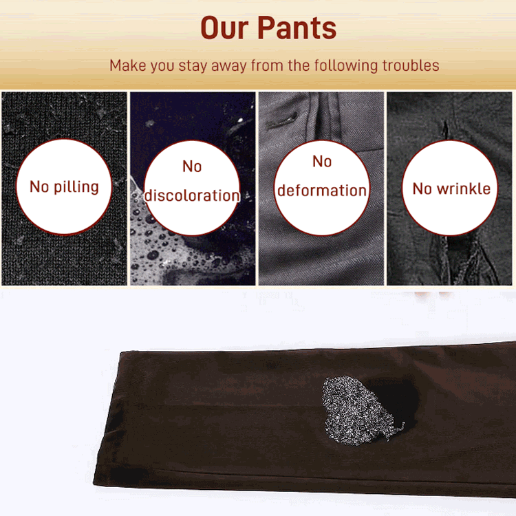 Férfi Stretchy Corduroy egyenes hosszú nadrág