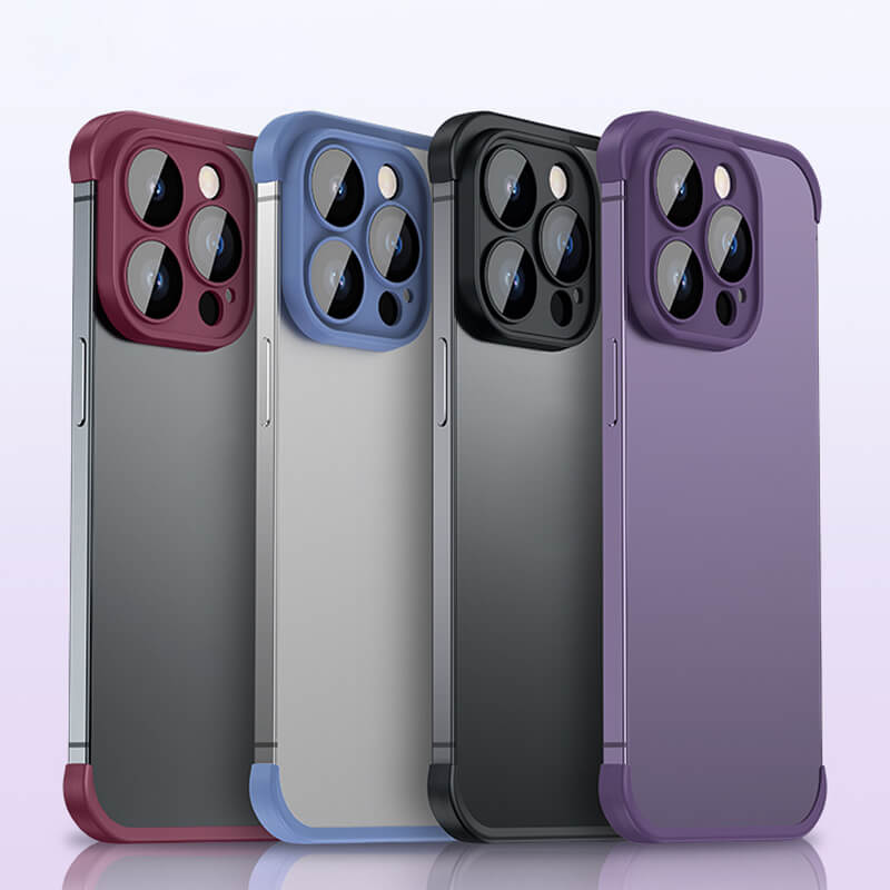 Legújabb, fém szögben párnázott TPU iPhone tok