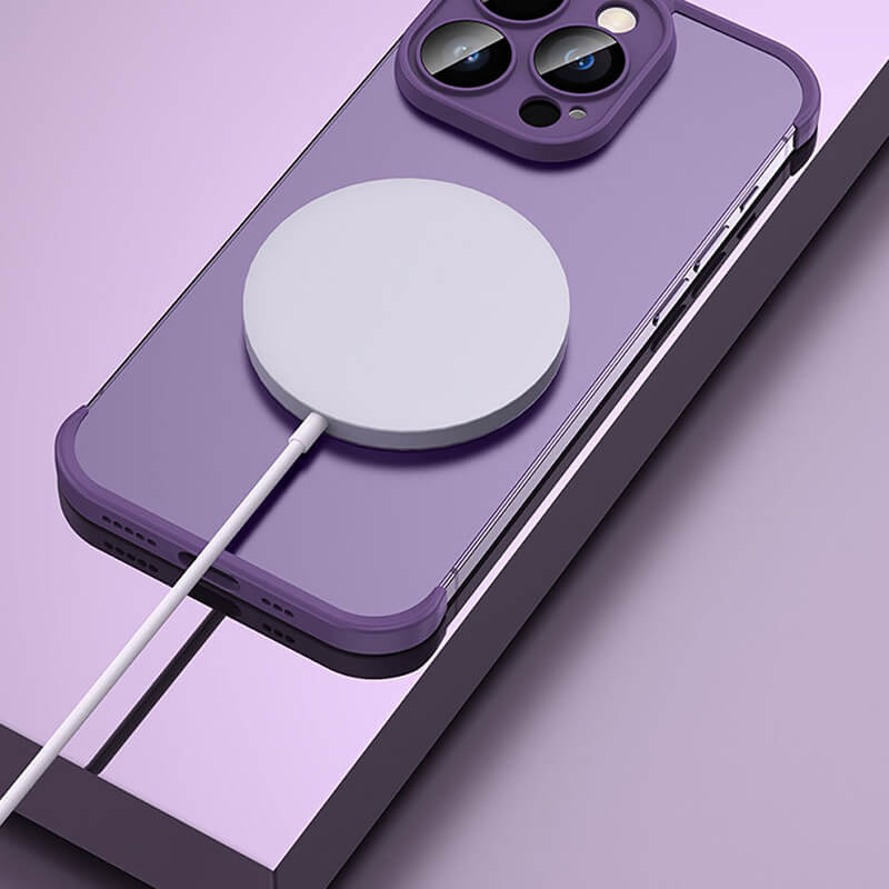 Legújabb, fém szögben párnázott TPU iPhone tok