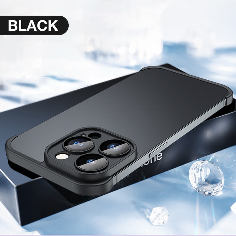 Legújabb, fém szögben párnázott TPU iPhone tok