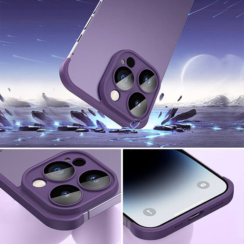 Legújabb, fém szögben párnázott TPU iPhone tok