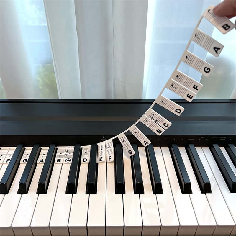 🎹Eltávolítható zongora billentyűzet jegyzetcímkék