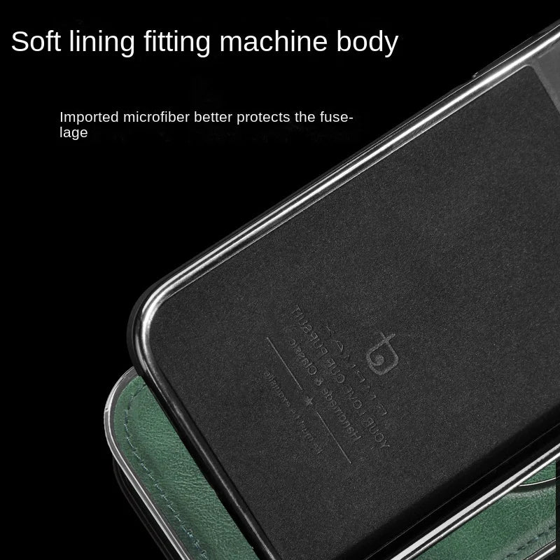 Luxus bőr láthatatlan állvány iPhone tok