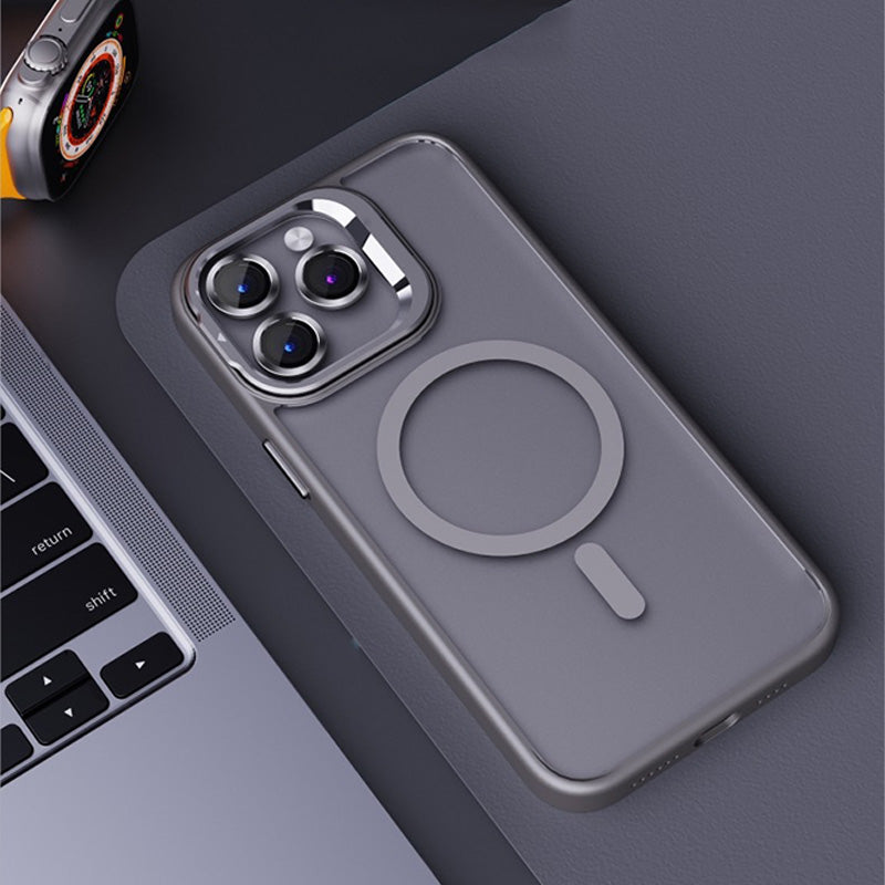 Fém lencsetartó Mágneses iPhone tok