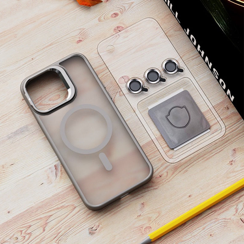 Fém lencsetartó Mágneses iPhone tok