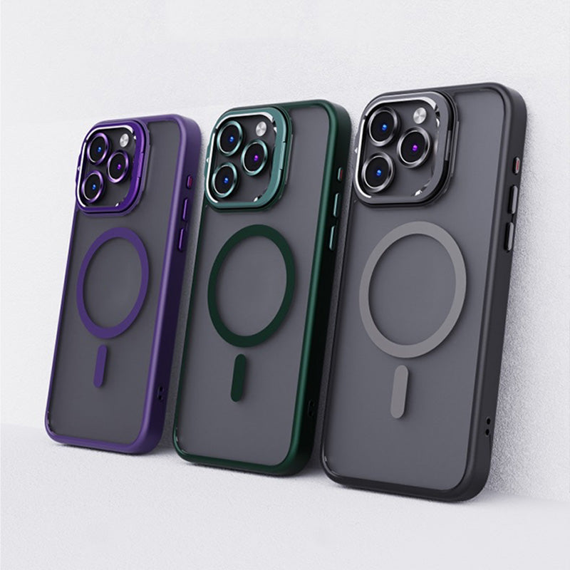 Fém lencsetartó Mágneses iPhone tok