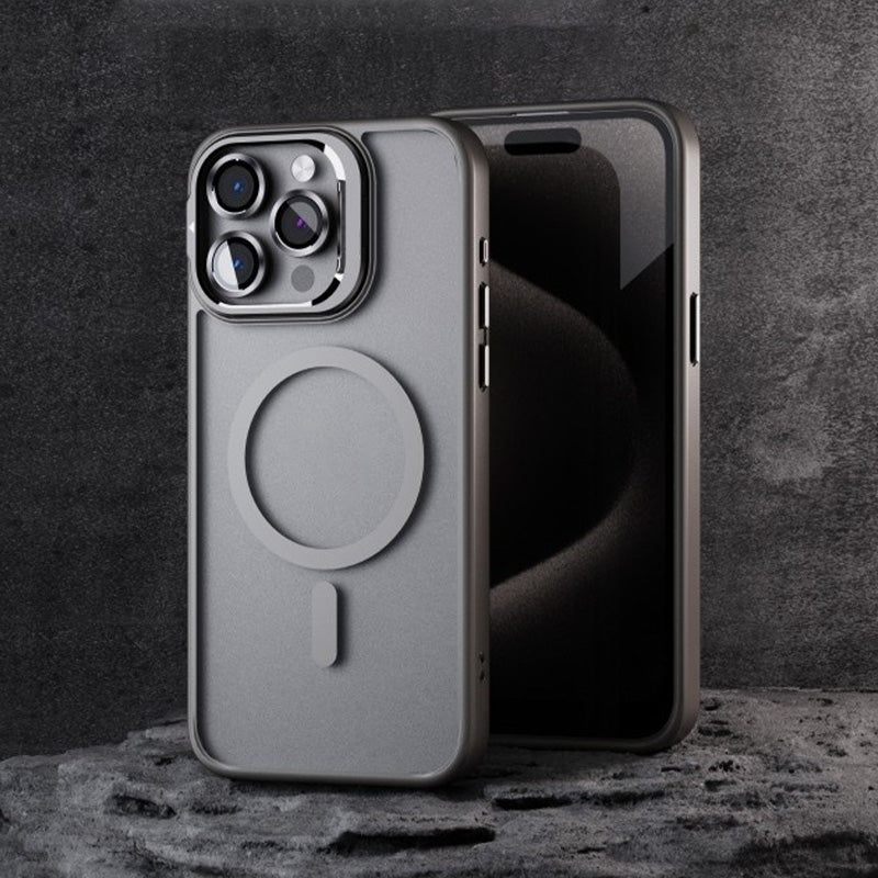 Fém lencsetartó Mágneses iPhone tok