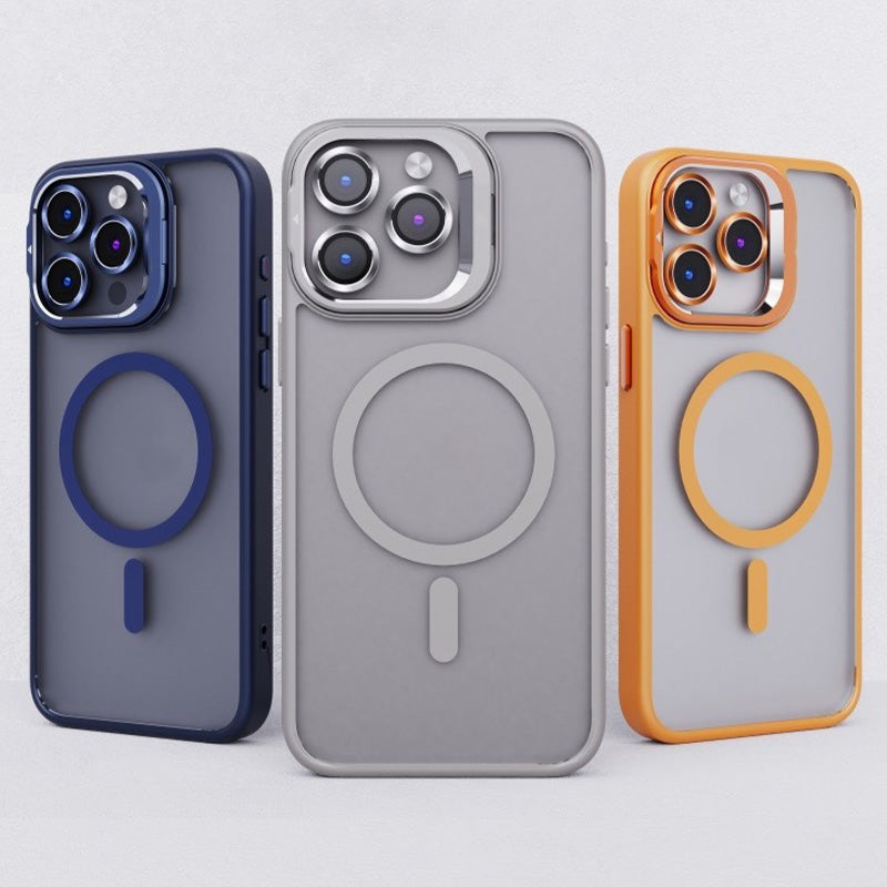 Fém lencsetartó Mágneses iPhone tok