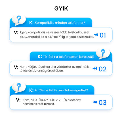 📱 Többfunkciós vezeték nélküli gyors töltő telefonállvány