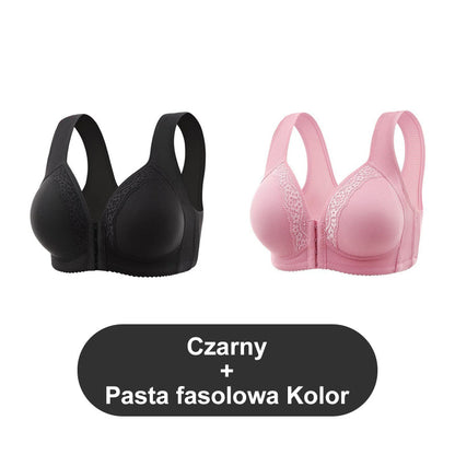 🎁 Vásárlás 1 kap 1 ingyen - 2 db 🎁 Légáteresztő - Plus size melltartó, elöl nem acél karikákkal rögzítve