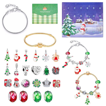 🎅 DIY 24 napos karácsonyi visszaszámláló naptár karkötő szett