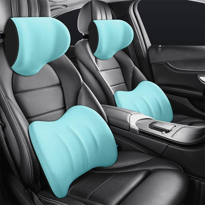 🔥Ergonómikus autósülés fejtámlák és ágyékpárnák🚗