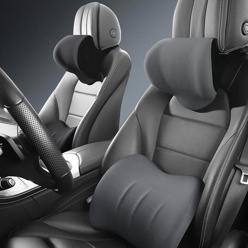🔥Ergonómikus autósülés fejtámlák és ágyékpárnák🚗