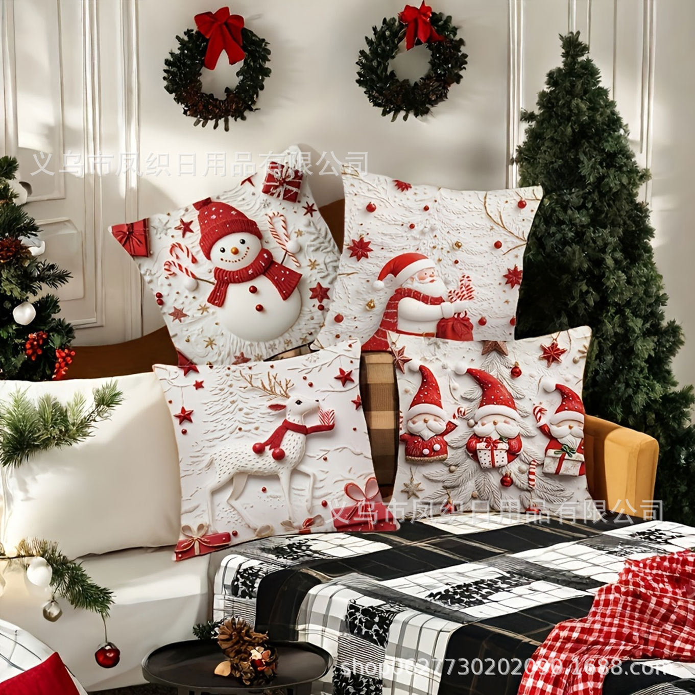 Ünnepi párnahuzatok feltűnő dizájnnal