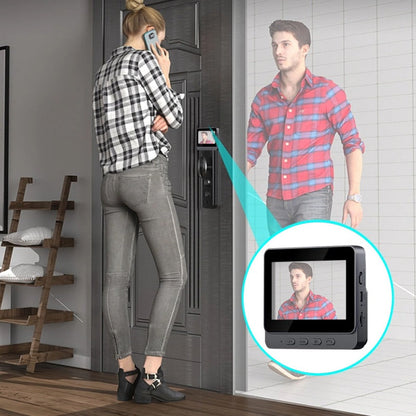 🚨 Vezeték nélküli videós ajtócsengő kamerával: 1080P, 170° látószög, 4,3 hüvelykes képernyő, IPX65 ellenállás, éjjellátó