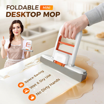 【2 +1 ingyenes】🧹 Mini felmosó automatikus kicsavaróval és hordozható kialakítással