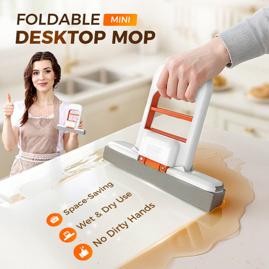 【2 +1 ingyenes】🧹 Mini felmosó automatikus kicsavaróval és hordozható kialakítással
