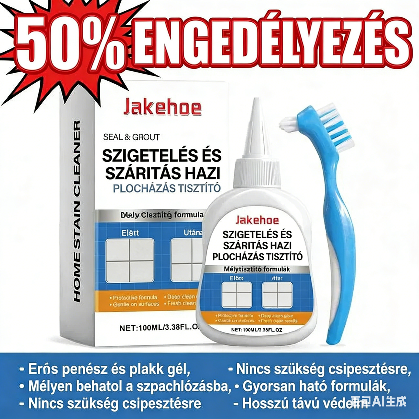 【1+1 ingyen】🏡Tisztaság a felületig!  Hatékony gél penész és gombák eltávolítására minden felületről.