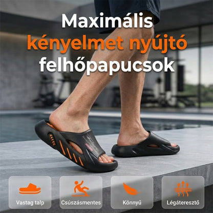 ☁️🌞 2026 Újdonság! Férfi csúszásmentes felhőpapucs 👣 Vastag talpú kényelem, amelyet egész nap élvezni fogsz! 🔥