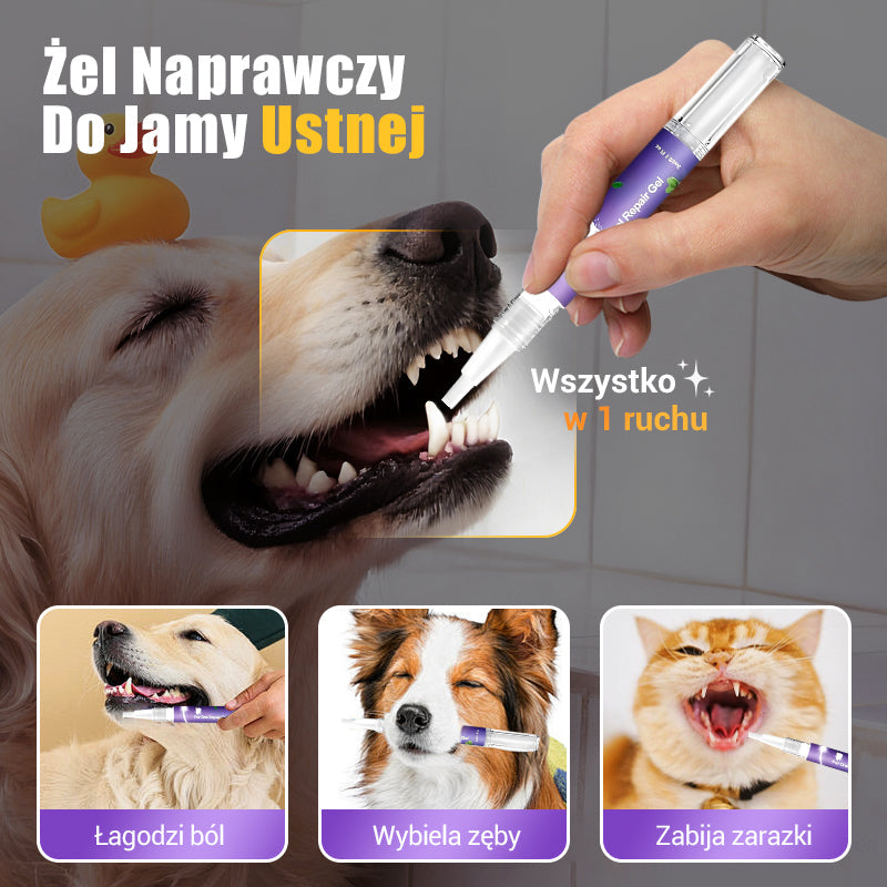 🐕Vásároljon 1et és kapjon 1et ingyen🐱 Orális helyreállító gél háziállatoknak🦷