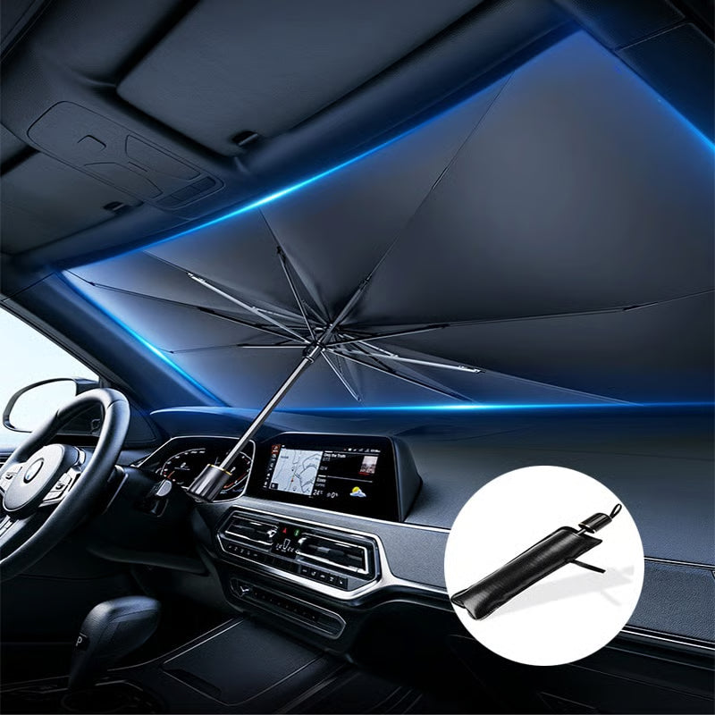 ☂️🚘 Prémium autós napellenző esernyő – Védi autóját a hőségtől és az UV-sugaraktól ☀️