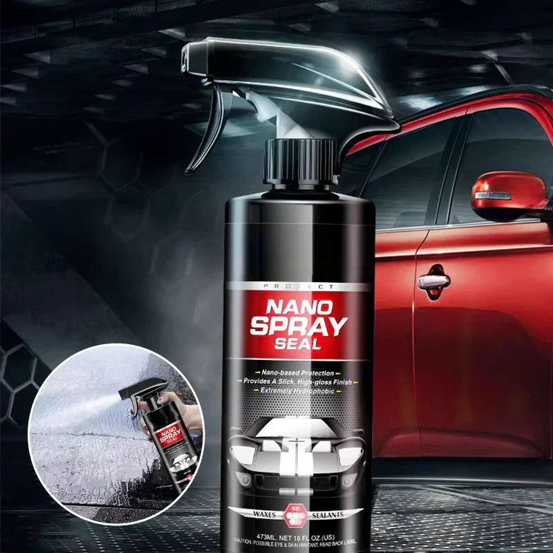 🚘✨ Professzionális autóbevonat-spray – visszaadja a fényt, víz- és porálló, polírozás nélkül (nem károsítja a karosszériát) 🌿🌧️