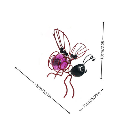 🐝 Varázsoljon bájt a kertjébe – Napelemes függő méh lámpa szív alakú szárnyakkal – Utánvétes 🌻💡