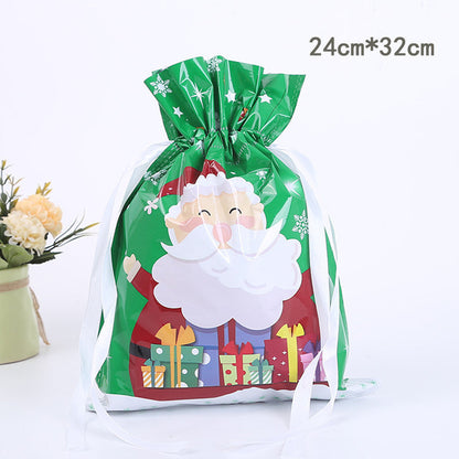 🎅Karácsonyi ajándékzsákok zsinórral (biológiailag lebontható)