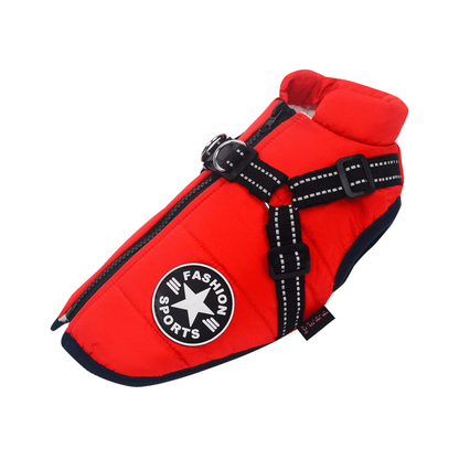🔥Hot Sale -50% OFF🔥 3 in 1 Winter Waterproof Warm Dog Jacket With Built-in Harness