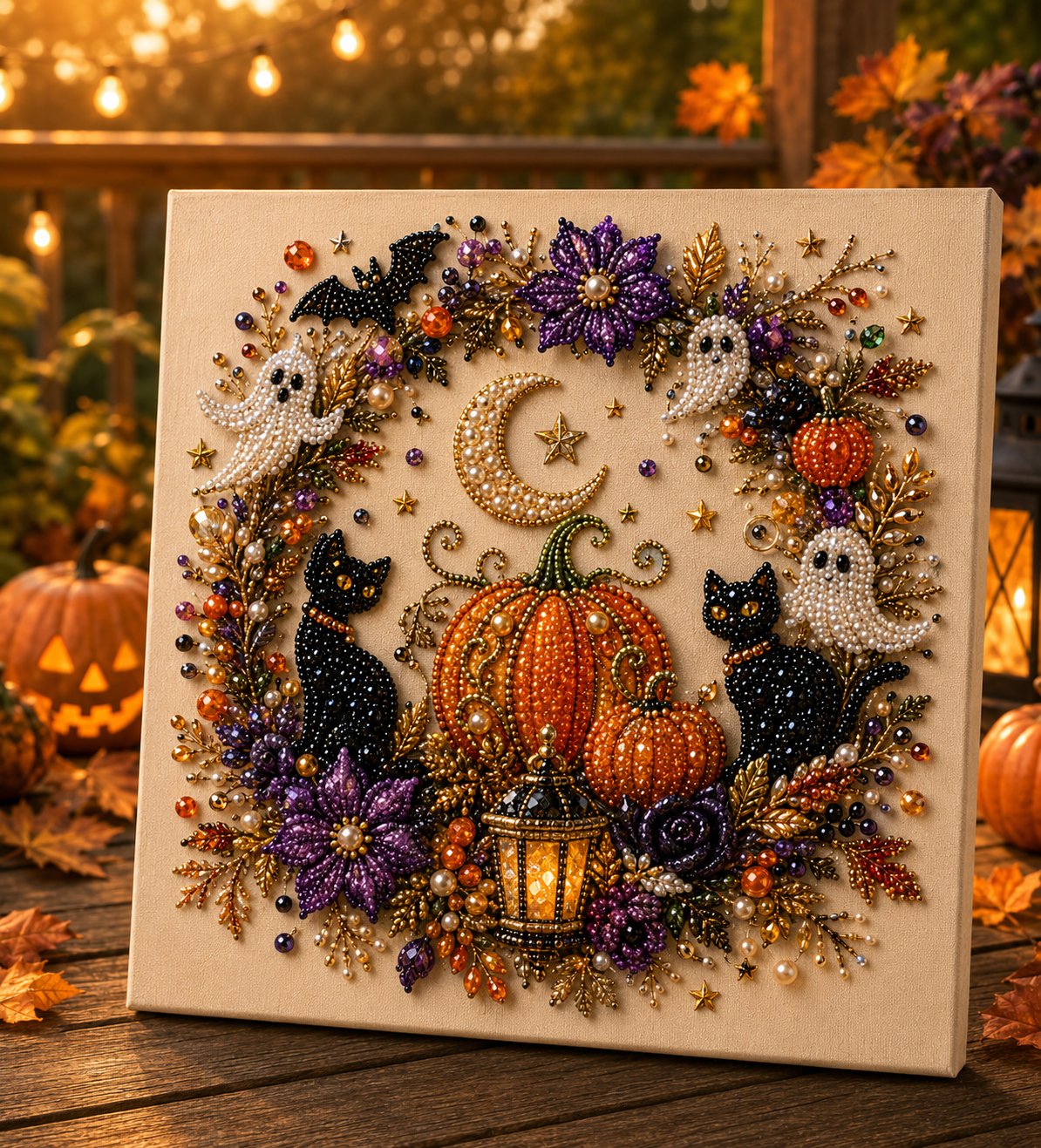 🎁💥UTOLSÓ NAPI AKCIÓ 50% KEDVEZMÉNY!!!! 👻✨ Halloween gyöngyös kézműves készlet – Varázsold a pici gyöngyöket kísértetiesen aranyos alkotásokká