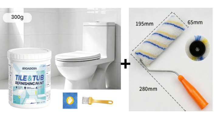 🎨 Újítsa fel csempéjét és kádját – Vízalapú csempe- és kádfelújító festék – Utánvétes 🛁✨