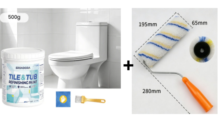🎨 Újítsa fel csempéjét és kádját – Vízalapú csempe- és kádfelújító festék – Utánvétes 🛁✨